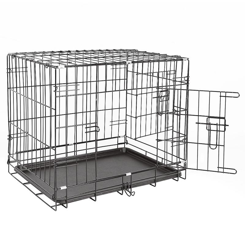Pet Large Breathable Folding Metal Dog Crate Stainless Steel