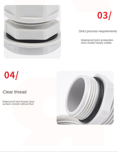 Mẫu miễn phí chất lượng cao IP68 không thấm nước Doanh dây Grip pg36 nhựa mini Cable gland cho đèn TUV CE ROHS đạt - Product Image 6