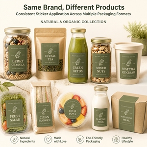 Étiquettes autocollantes personnalisées en PVC mat avec code-barres pour aliments, boissons, supermarchés, étiquettes de prix, miel, confiture, épicerie - Product Image 3
