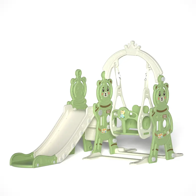 어린이 놀이터 어린이 정원 신생아 울타리를위한 신제품 흰색 슬라이드