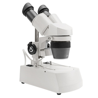 SHUNMA ST-40-2L 20-40X Student Education Stereo Microscope with Halogen Upper and Lower Light Sources