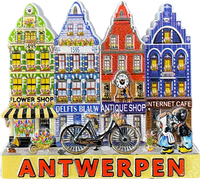 Aimants de réfrigérateur en polyrésine de Belgique, logo personnalisé, Art déco, aimant puissant, forme irrégulière, souvenir, cadeau