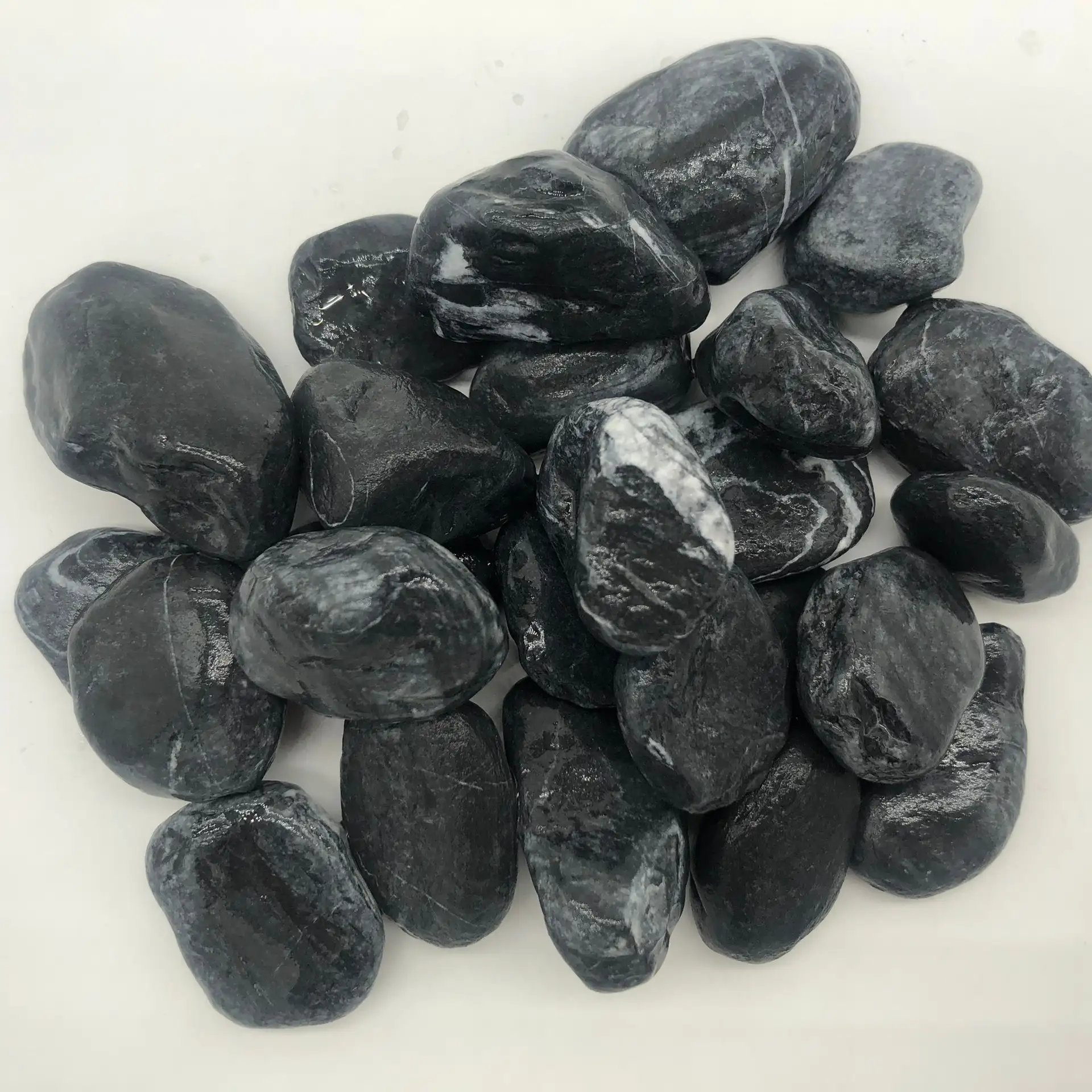 Beautiful Black Pebbles Stone