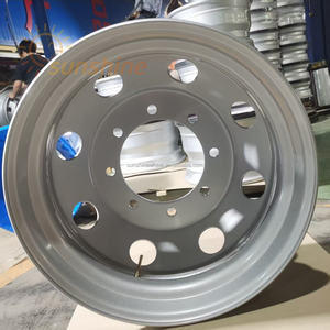 定制22.5英寸钢制轮圈6.75x22.5无内胎拖车轮圈适用于卡车225/70R22.5全新状态 - Product Image 3