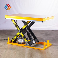 Tables élévatrices stationnaires à ciseaux de 1t 2t de capacité fixe, électrique et hydraulique, pour fret lourd