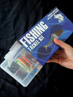 Kit de pêche de 332 pièces, comprenant des vers souples, des cuillères, des spinnerbaits, des jigheads, des hameçons offset, des pinces, des plombs, des perles, pour la pêche au bar, au dorade, à la truite et au brochet