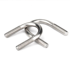 カスタムステンレス鋼<span class=keywords><strong>U</strong></span>型、角型、J型<span class=keywords><strong>U</strong></span>ボルトM6、M8、M10、またはカスタム亜鉛メッキ六角頭304グレード - Product Image 1