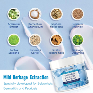 Crème Apaisante en Gros pour Dermatite Séborrhéique, Soulagement des Démangeaisons Cutanées, Eczéma, Soins de la Dermatite, Crème Apaisante Corps et <span class=keywords><strong>Cuir</strong></span> <span class=keywords><strong>Chevelu</strong></span> pour Peau Sèche et Desquamée - Product Image 5