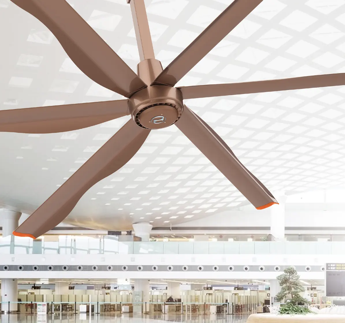 Ventilatore da soffitto HVLS di tipo commerciale a bassa velocità con grande flusso d'aria da 10 piedi