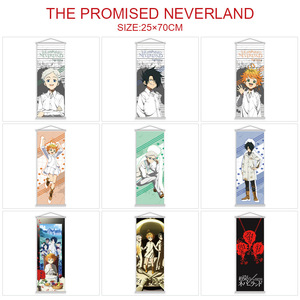 Venta al por mayor personalizado Popular dibujos animados <span class=keywords><strong>Anime</strong></span> Scroll Posters The Promised <span class=keywords><strong>Neverland</strong></span> Pictures Poster decoración de la pared - Product Image 2