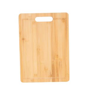Planche à découper rectangulaire en bambou 30x20x1.8cm, écologique, certifiée CE, avec rainure pour jus, design moderne et luxueux, pour viande (bloc de boucher) - Product Image 1