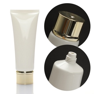 Tube souple cosmétique blanc brillant ou mat vide avec couvercle à clapet, impression personnalisée, 5g, 20g, 30g, 50g, 60g, 80g, 100g, 200g - Product Image 2