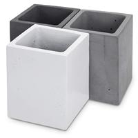 Tasse à crayons de bureau en acrylique transparent de qualité supérieure moderne, papeterie de bureau rectangulaire transparente