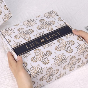 Wholesale Customization Fashion Exquisite <b>Corrugated</b> <b>Paper</b> Shipping Gift Box With Your Own Logo - Product Image 5