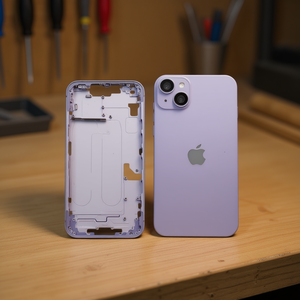 Telaio Intermedio con Cover Posteriore per iPhone 14 Plus Viola - Product Image 3