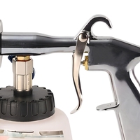 Pistolet de nettoyage à mousse Tornado à air comprimé pour le nettoyage en profondeur des panneaux de portières de voiture et des sièges en cuir avec buse en bec de canard