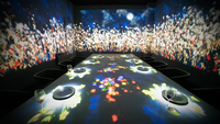 2025 Lumière animée sur la table Resutarant Restaurant immersif Projecteur de cartographie 3d interactif Bureau holographique
