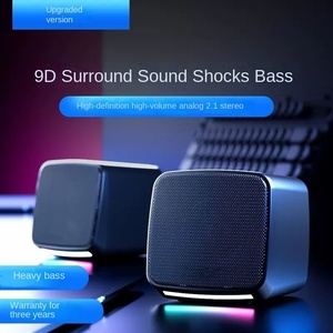 Nouveau système de son <span class=keywords><strong>surround</strong></span> avec des effets d'éclairage ultra-clairs et à volume élevé, petit haut-parleur adapté aux ordinateurs de bureau et aux ordinateurs portables - Product Image 5