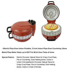 Macchina automatica per la cottura domestica per <span class=keywords><strong>Pizza</strong></span> e Pancake forno elettrico doppio forno - Product Image 4