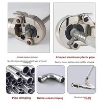 Pince à sertir manuelle pour tuyaux en acier S Pince hydraulique pour tuyaux en plastique et en aluminium CW-1525 et presse de plomberie à paroi mince 1632