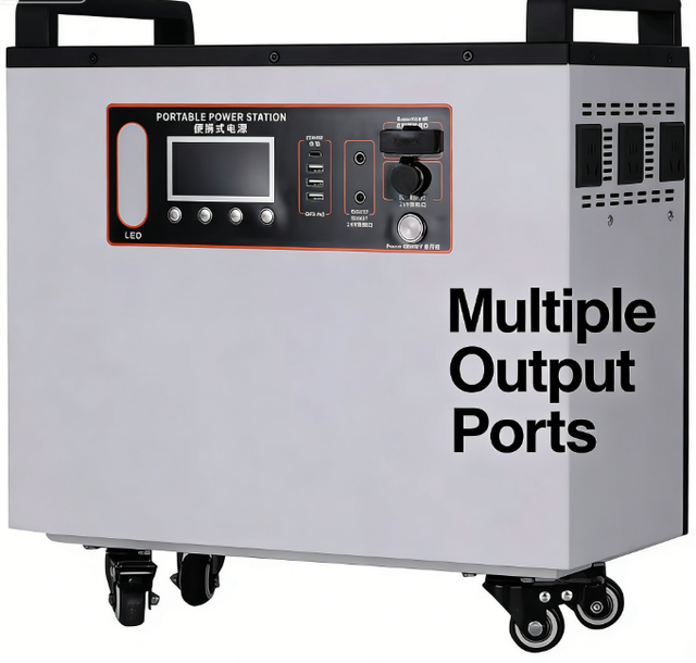 2000wW Multi-Function Portable Power Station with USB-C PD 60W for Laptop Phone Outdoor Adventure