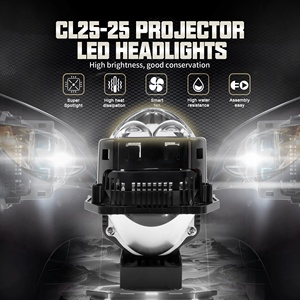 Заводская высокая мощность, 3 дюйма, 150 Вт, овальная лампа, Два Лазерных объектива, светодиодный проектор, светодиодные фары, модифицированные LHD, RHD, плоские фары для автомобилей - Product Image 2