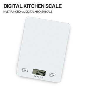 Báscula de Cocina de Alta Precisión con Pantalla Táctil, Vidrio Templado, Acero Inoxidable, Báscula Electrónica para Alimentos para Repostería Doméstica - Product Image 4