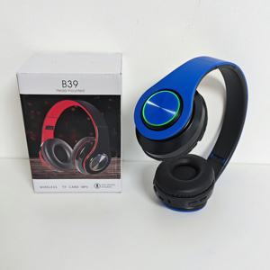 <span class=keywords><strong>Casque</strong></span> sans fil B39 RGB LED, circum-auriculaire, pliable, HiFi stéréo, micro intégré, longue autonomie, carte TF, radio FM, <span class=keywords><strong>casque</strong></span> de jeu pour téléphone et <span class=keywords><strong>PC</strong></span> - Product Image 2