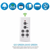 Juego de Enchufes Inteligentes Inalámbricos con Control Remoto para Pared