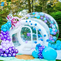 3m 4m 5m Tente à bulles gonflable Globe Transparent Igloo Dome Tent Outdoor Camping Event Wedding Party Gonflable Bubble House