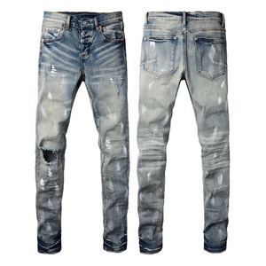 <span class=keywords><strong>Jeans</strong></span> di Alta Qualità, Nuova Collezione, Marca Designer, <span class=keywords><strong>Jeans</strong></span> Strappati, Denim Homme, Pantaloni da <span class=keywords><strong>Uomo</strong></span> - Product Image 1
