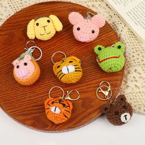 New Design Crochet Animal Cute DIY <b>Keychain</b> Handmade Bag Decoration <b>Keychain</b> Arts Craft Bag Pendants Keyrings - Product Image 4
