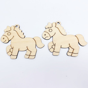 Porte-clés vierges en bois compensé personnalisables pour cadeaux de Noël et de fête des 100 jours de bébé - Product Image 6