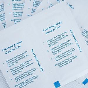 Cleansing <b>Wipes</b> Alcohol Free 0.5% Cetrimide 0.2% Chlorhexidine Acetate For External Use Only <b>Travel</b> First Aid Supplies - Product Image 1