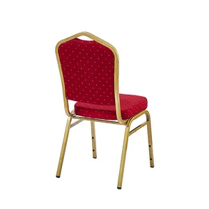Sedia imbottita per banchetti impilabile in oro a buon mercato per sedie da chiesa usate in chiesa sedia da pranzo per Hotel