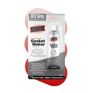 Aeropak 85g gris RTV fabricante de juntas de sellador de silicona para carpintería y construcción - Product Image 1