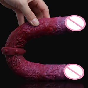 FAAK New Double Penetration Kinky Sex Toy Monster <b>Dildo</b> Double Head G-spot Massage Super Soft <b>Dildo</b> for Women - Product Image 6