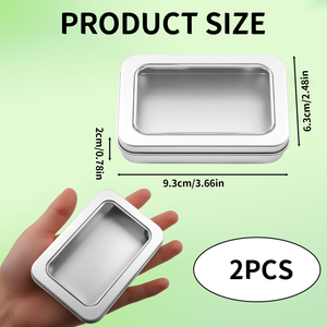 Nueva Llegada: Caja Rectangular de Metal Dorado para Alimentos con Tapa Transparente - Product Image 2
