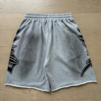 Meichao MIXED EMOTION Ensemble décontracté unisexe avec cardigan à capuche imprimé effet vieilli et short