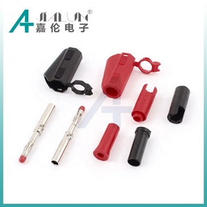 Jialun 4mm nam chuối cắm kết nối niken mạ đồng thau an toàn có thể xếp chồng ngắn chuối cắm - Product Image 2