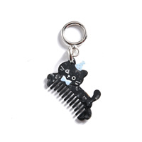 Nouveau Porte-clés Pendentif Créatif et Mignon en Alliage, Mini Peigne Polyvalent, Localisateur de Clés Électronique Tendance, Motif Chien de Dessin Animé, pour Sac