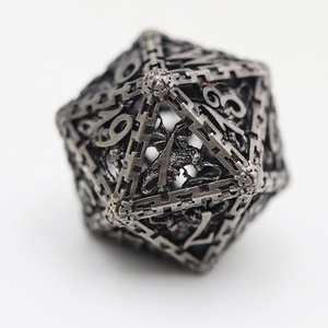 Xúc Xắc Đa Diện Dnd Tùy Chỉnh Xúc Xắc RPG Xúc Xắc Rồng Kim Loại Rỗng - Product Image 3