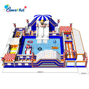 Parc à thème espace gonflable extérieur enfants jouant au parc aquatique parcours du combattant autour du parc pour la <span class=keywords><strong>location</strong></span> d'événements - Product Image 6