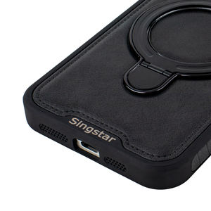 <span class=keywords><strong>Singstar</strong></span> usine béquille ronde Fundas Para étui celulaire pour iphone 11-16 pro max cuir encastré deux en un étuis de téléphone portable - Product Image 3