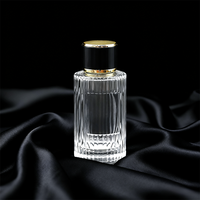 Botol Parfum Kaca Kristal Silinder Kanghailong XS-21 100ml dengan Tutup, Ramah Lingkungan, Dapat Didaur Ulang,  Hot Stamping, Sablon