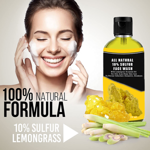 Limpiador facial de lavado de cara de 10% azufre con extracto de hierba de limón <span class=keywords><strong>Dermatitis</strong></span> seborreica brotes alivio <span class=keywords><strong>para</strong></span> la cara y el cuerpo - Product Image 2