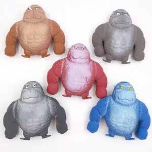 Soododo Factory Wholesale TPR Big Gorilla Stretch Stress Relief Toy Soft Squishy Release Stress Toy
