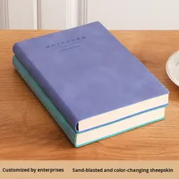 Carnet en cuir de mouton transfrontalier, format A4, grand format, cuir souple, format A5, simple, lignes horizontales, format étudiant, format professionnel, épaissi, format B5, personnalisé