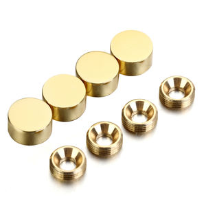 Латунные заглушки Unifitting для зеркальных панелей, различные размеры, полированная хромированная отделка, функция крепления панелей - Product Image 4