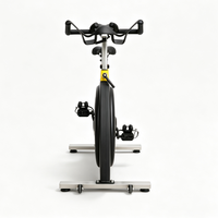 Bicicleta de Spinning con Resistencia Magnética Ajustable, Componentes para Medir la Frecuencia Cardíaca, Marco Estable, Equipo de Fitness para Gimnasio y Hogar